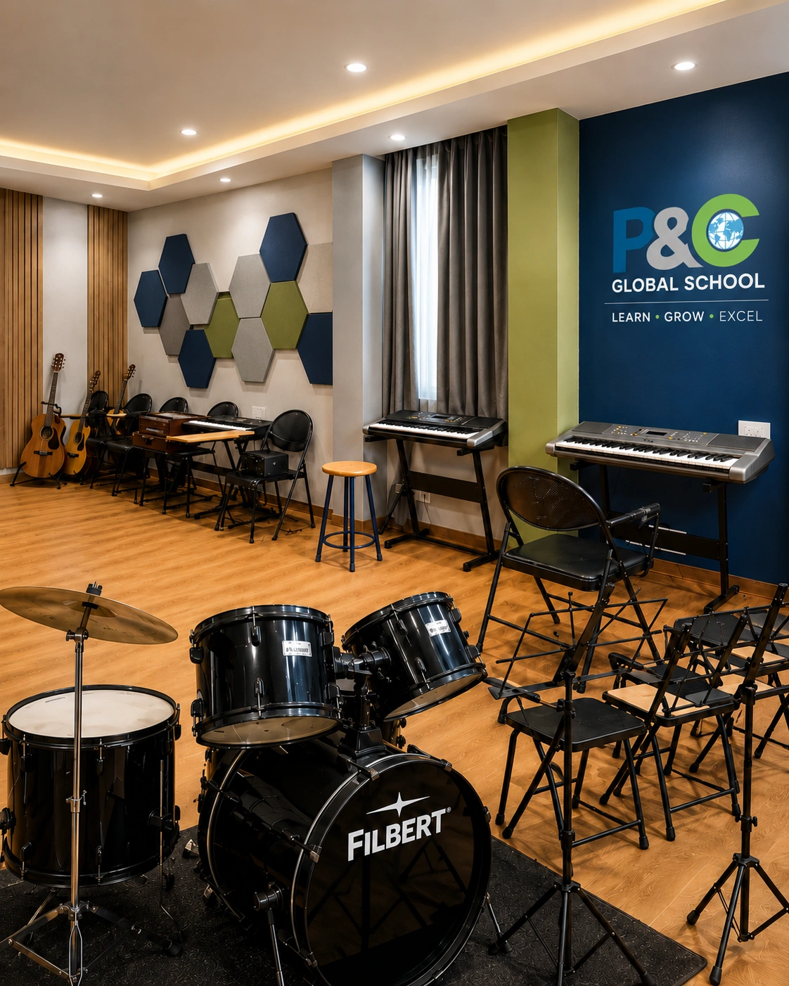 image representing the music room
